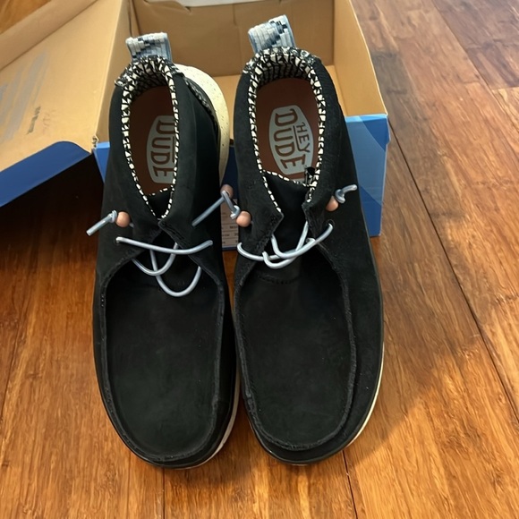 Hey Dude Shoes - HEY DUDE, WENDY PEAK HI SUEDE Black, Women’s Shoes, Size 10, NIB